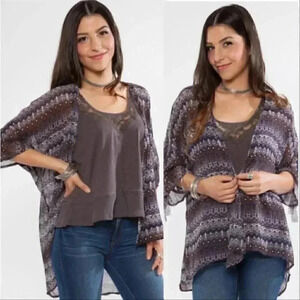 KIMONO W/FRINGE boho